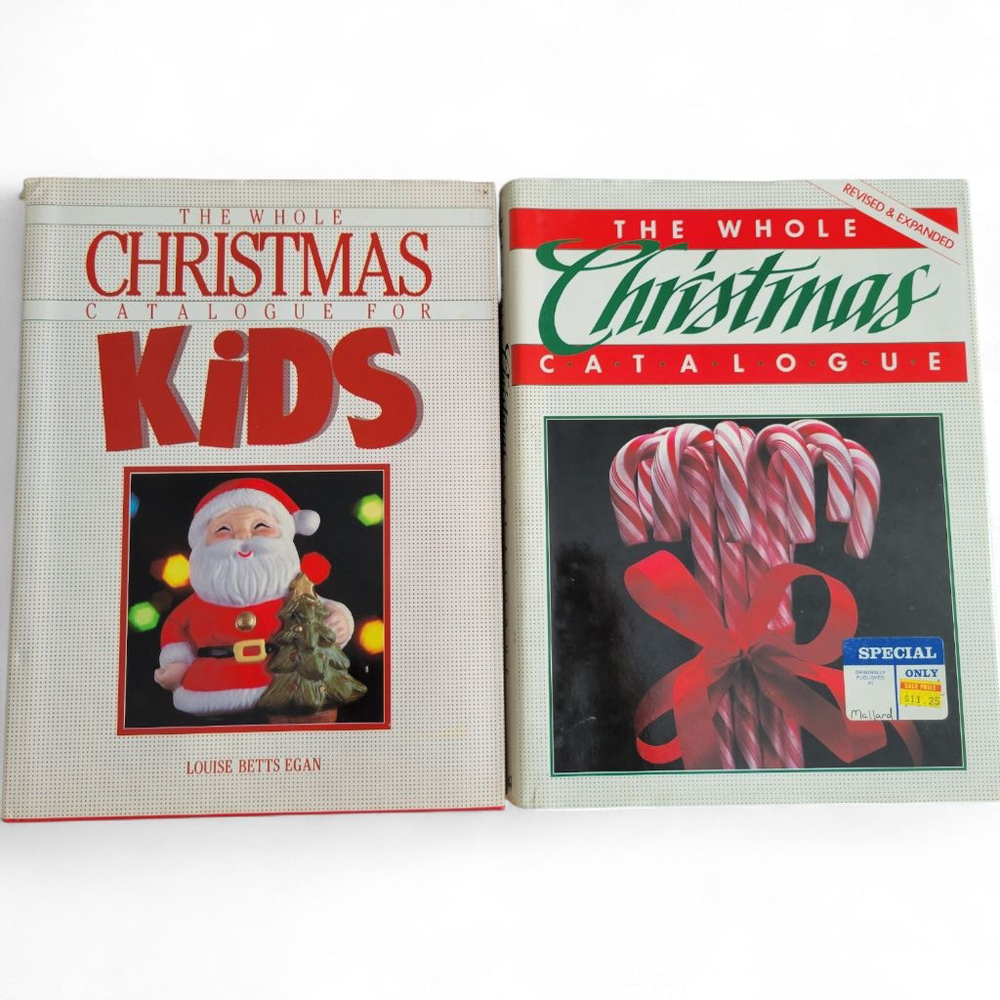 Vtg 80s The Whole Christmas Catalogue Bundle Kids Activities Recipes Traditions